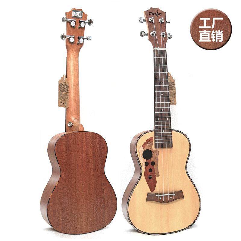 23寸葡萄孔云杉尤克里里 夏威夷Ukulele乌克丽丽四弦琴小吉他