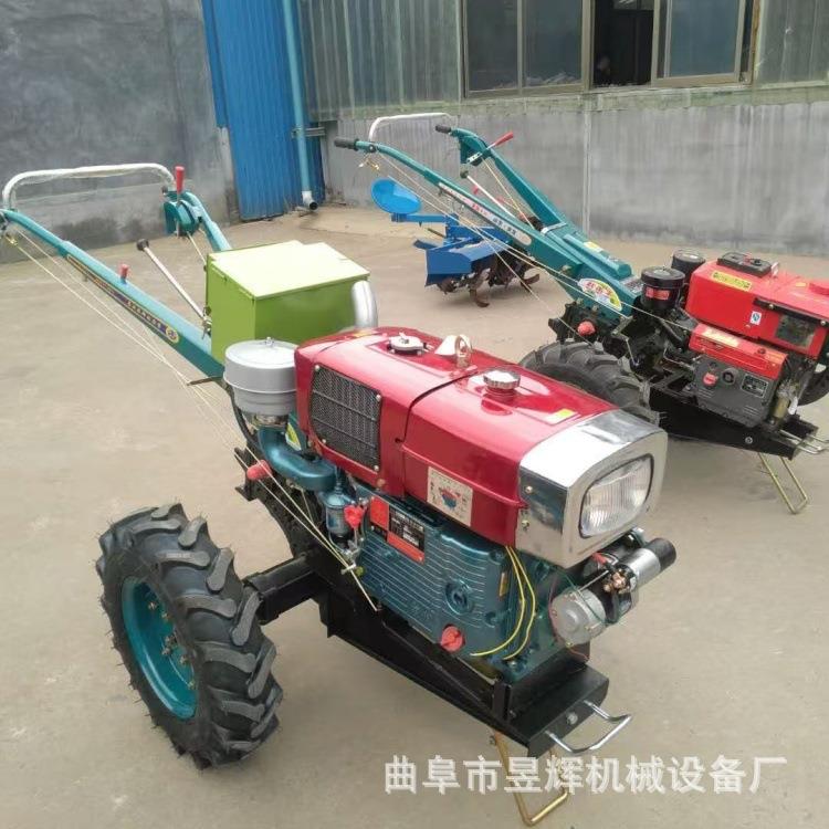 12马力电启动手扶拖拉机旋耕播种起垄多用型山地农用小型拖拉机