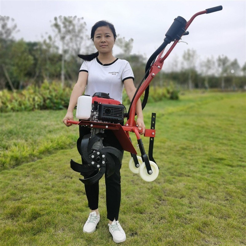 果园大棚小型多功能微耕机汽油耕地除草开沟机农用旋耕开荒翻土