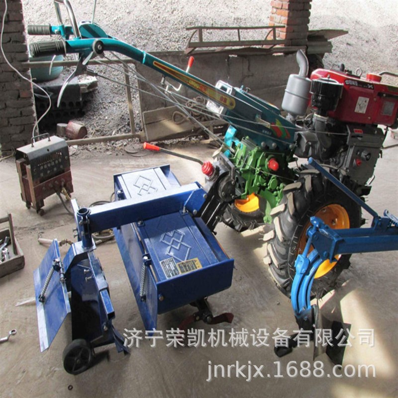 农用烟叶栽种起垄机手扶拖拉机带覆膜器 耕种旋耕起垄手扶拖拉机
