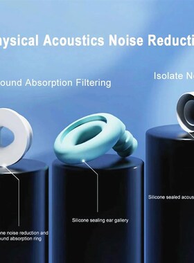 1Pair Sleep Noise Reduction Earplug Soft Silicone Ear Muffs