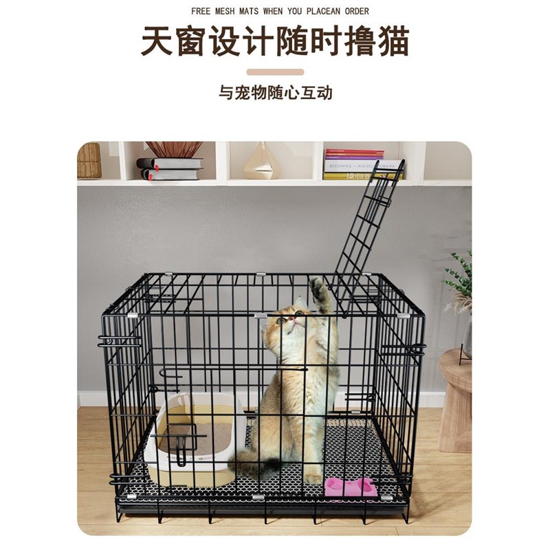 猫咪别墅猫笼子猫屋家用室内猫舍超大空间猫城堡不占地一体带厕所