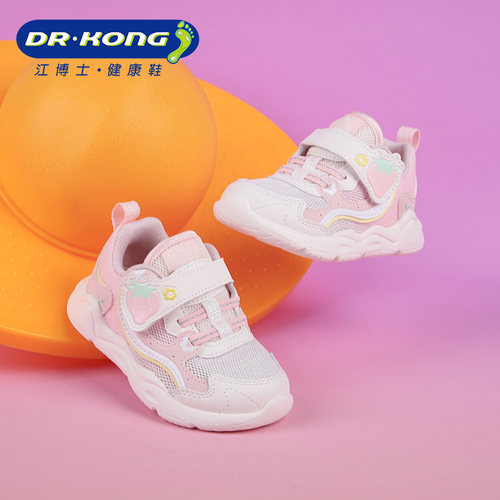 Dr.Kong江博士春季女童二阶段透气防滑学步鞋1B14A1015BW0