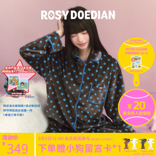 早春 波点可爱套装 ROSYDOEDIAN不好意思系列 情侣睡衣睡裙居家女款