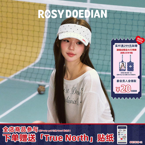 ROSYDOEDIAN波点空顶遮阳帽户外