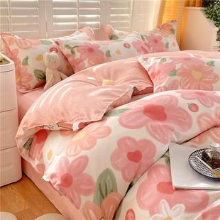 被套单件纯水洗棉裸睡学生宿舍1.5米单人被单150x200x230双人被罩