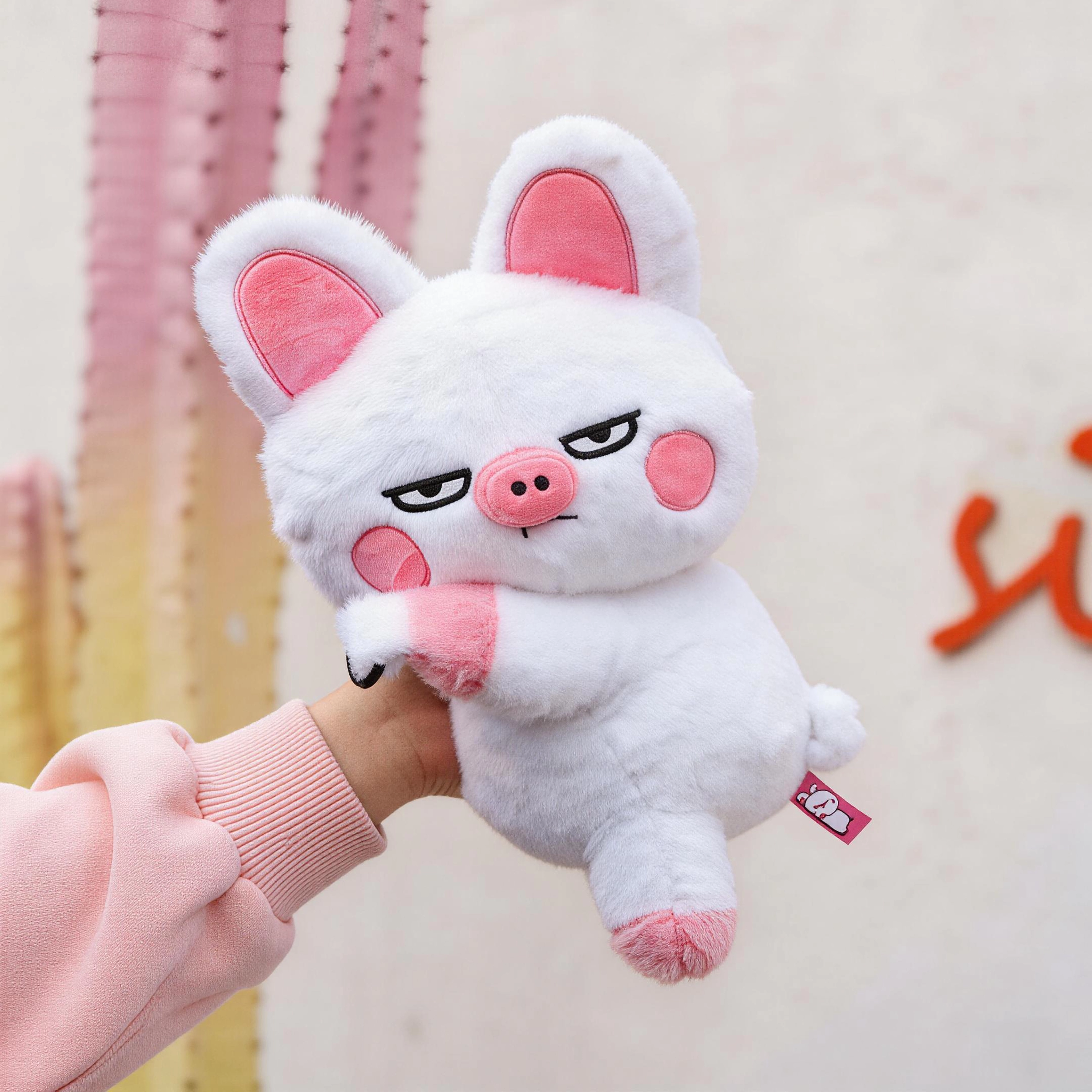 生日礼物女生玩偶小猪背包粉36cm