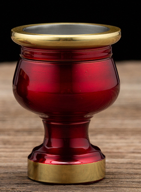 财神供酒杯家用小号纯铜供佛杯观音净水杯M佛前敬酒高脚杯供奉摆