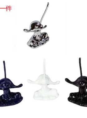 现代简约长鼻子抽象人物样t板房客厅玄关电视柜摆件个性人物装饰