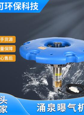 涌泉式曝气机推流涌泉池塘增氧湖泊江河道净化水质治理景观曝气机