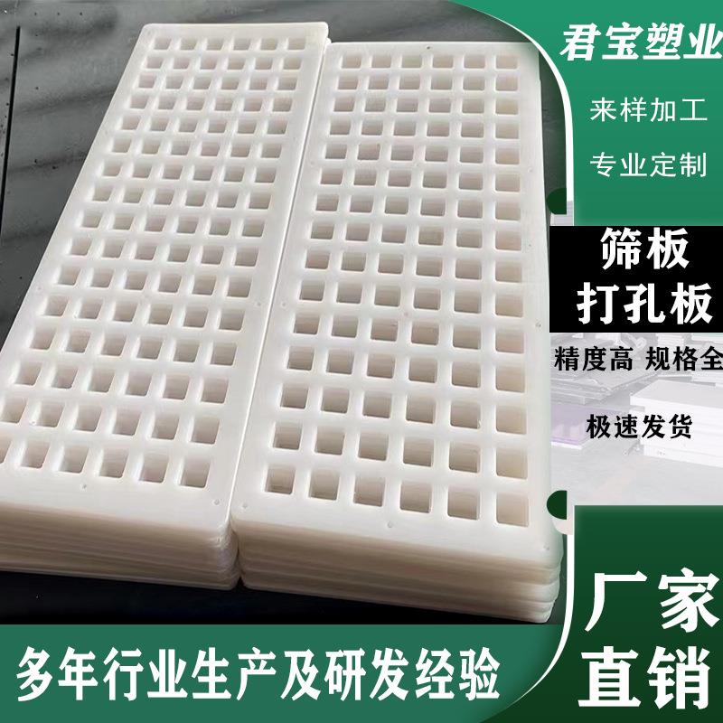 厂家直供pp打孔板污水处理过滤板聚乙烯圆孔板造纸厂塑料筛板