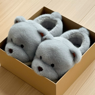 防臭棉拖鞋男士包跟冬季外穿2025新款家居室内保暖加绒厚底棉鞋女