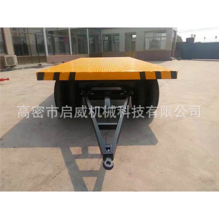 15吨拖拉机牵引拖车平板拖车配件轮胎厂家专业平板拖车