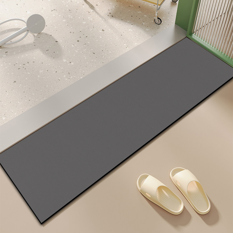 浴室地垫硅藻泥吸水防滑脚垫窄长条门槛石垫子卫生间进门门口地毯