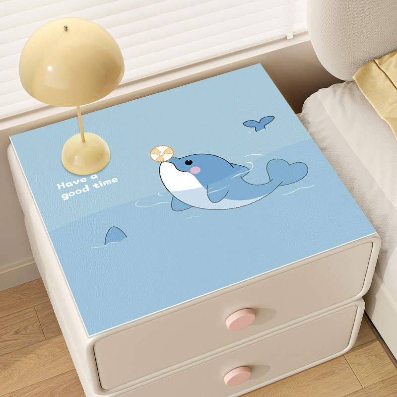 卡通床头柜垫子防水防烫桌垫卧室柜子防尘防脏保护垫免洗硅胶桌布,居家布艺,桌布,淘宝优惠券,粉丝福利购,淘宝优惠卷