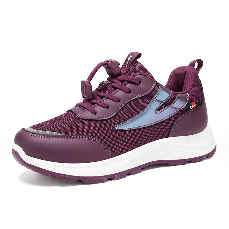 双星女健步鞋秋季软底舒适时尚登山鞋中老年女鞋防滑旅游运动鞋女