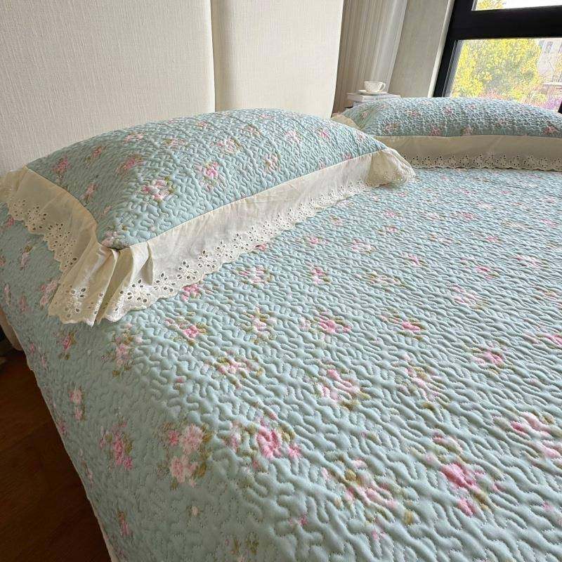 韩式花边全棉双层纱床盖三件套可水洗夹棉绗缝加厚四季款纯棉床单,鲜花速递/花卉仿真/绿植园艺,割草机/草坪机,淘宝优惠券,粉丝福利购,淘宝优惠卷