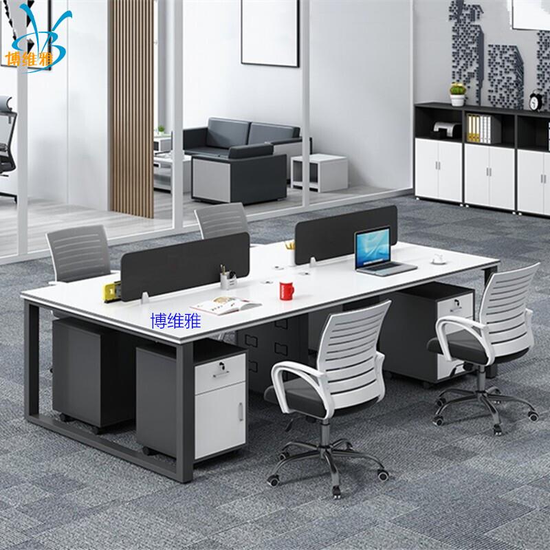 现代简约办公室职员办公桌椅组合简约现代屏风隔断职员桌