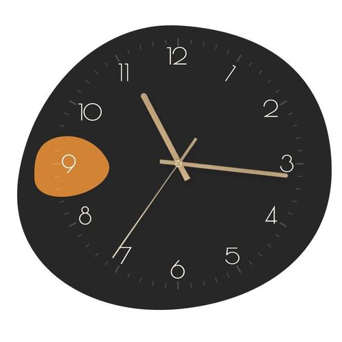 现代简约钟表挂钟客厅家用可爱轻奢时尚石K英挂表静音卧室时钟挂