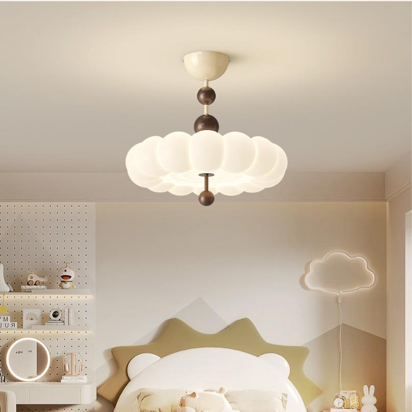 中古奶油风吸顶灯主卧书房吊灯复古卧室灯具创意法式全光谱护眼灯