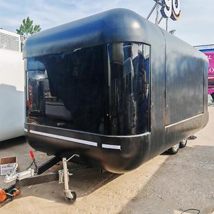 多功能复古咖啡车 文旅景区规划移动商铺车商业奶茶饮品飞翼门车