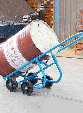 供应DF10多功能油桶搬运车手动机械倒料车圆桶手推托盘装卸车