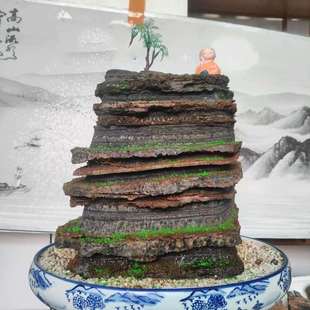 天然奇石太行山景观石摆件居家摆件商务摆件鱼缸饰品盆景千层石