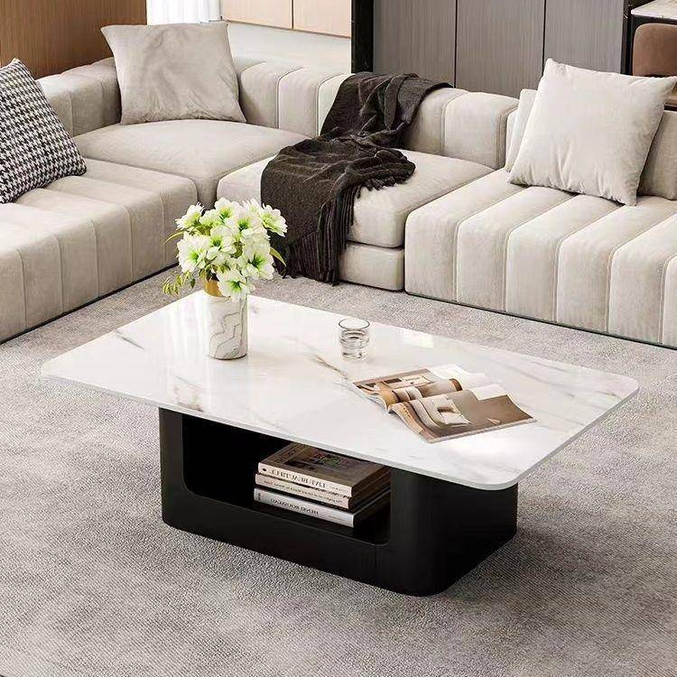 长方形岩板茶几客厅家用餐桌两用极简茶几桌办公室2025新款小户型