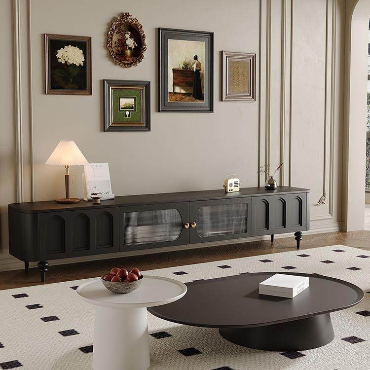 法式复古实木电视柜茶几组合简约小户型新款黑色客厅中古风电视柜,纺织面料/辅料/配套,纺织机械配件,淘宝优惠券,粉丝福利购,淘宝优惠卷