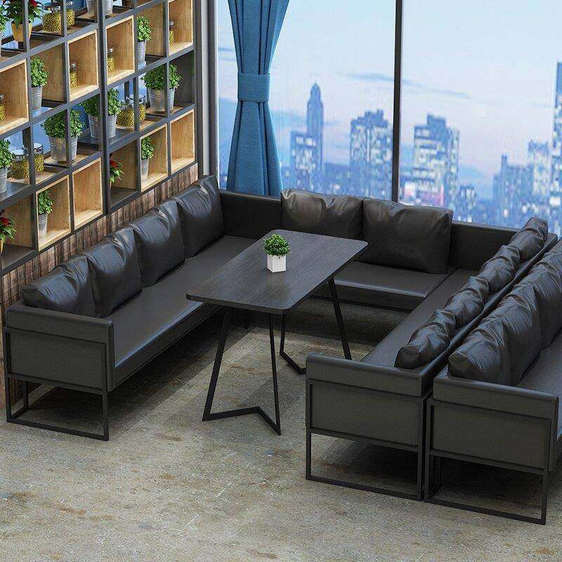 工业风休闲休息区咖啡厅桌椅组合清吧酒吧卡座沙发西餐厅铁艺商用,电子元器件市场,其它元器件,淘宝优惠券,粉丝福利购,淘宝优惠卷