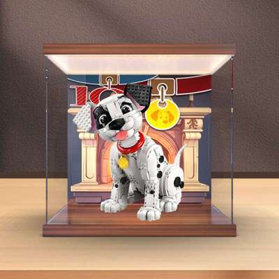 高清透明亚克力收纳盒适用迪尼士系列43269 101忠狗积木拼装模型