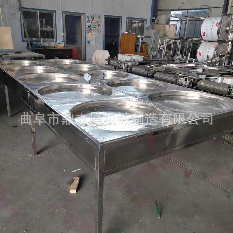 半自动六盒豆油皮机价格豆制品设备江西地区2*8米腐竹机厂家