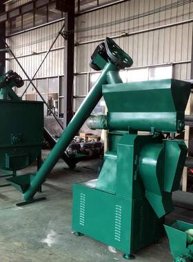 22kw环模饲料颗粒生产1吨鸡饲料颗粒 250型畜禽饲料颗粒机生产厂