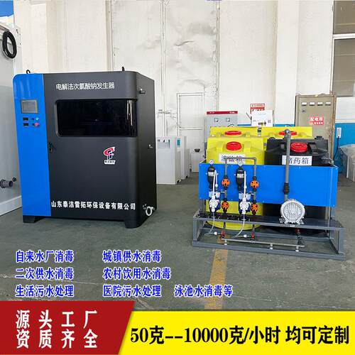 500克1千克智能全自动次氯酸钠发生器 plc控制 农村供水水质提升