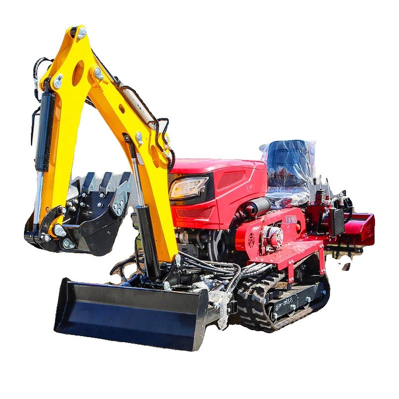 乘坐式多功能履带式旋耕机农用微耕机小型家用挖沟机播种机起垄机