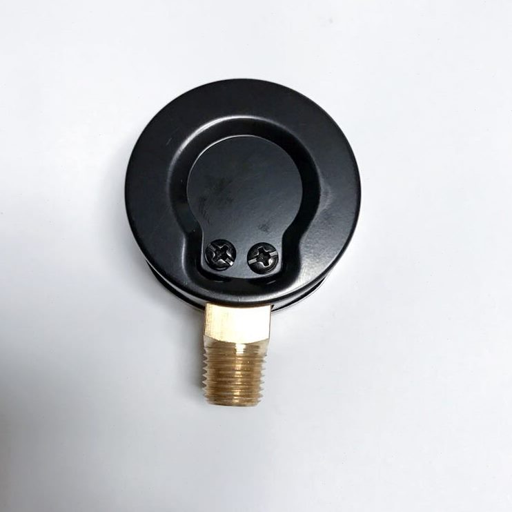 立式10P 外壳4mm0黑色  2kg 30~双T螺纹铁iN压力表刻度/ps50～