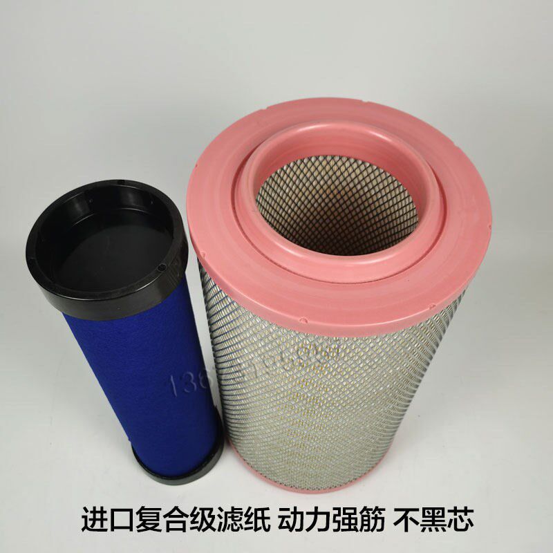 潍柴国六160重汽王牌新款757空气格自卸车机滤柴滤空滤KW2442滤芯
