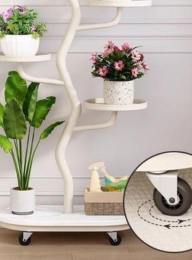 花用子11663架室内家摆阳台可移动多层铁艺置物架兰花多肉花盆景