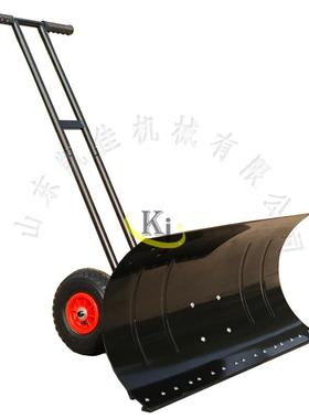 手式推板双轮铲雪除雪铲雪多用途推钢雪铲子手36589推加厚全推雪