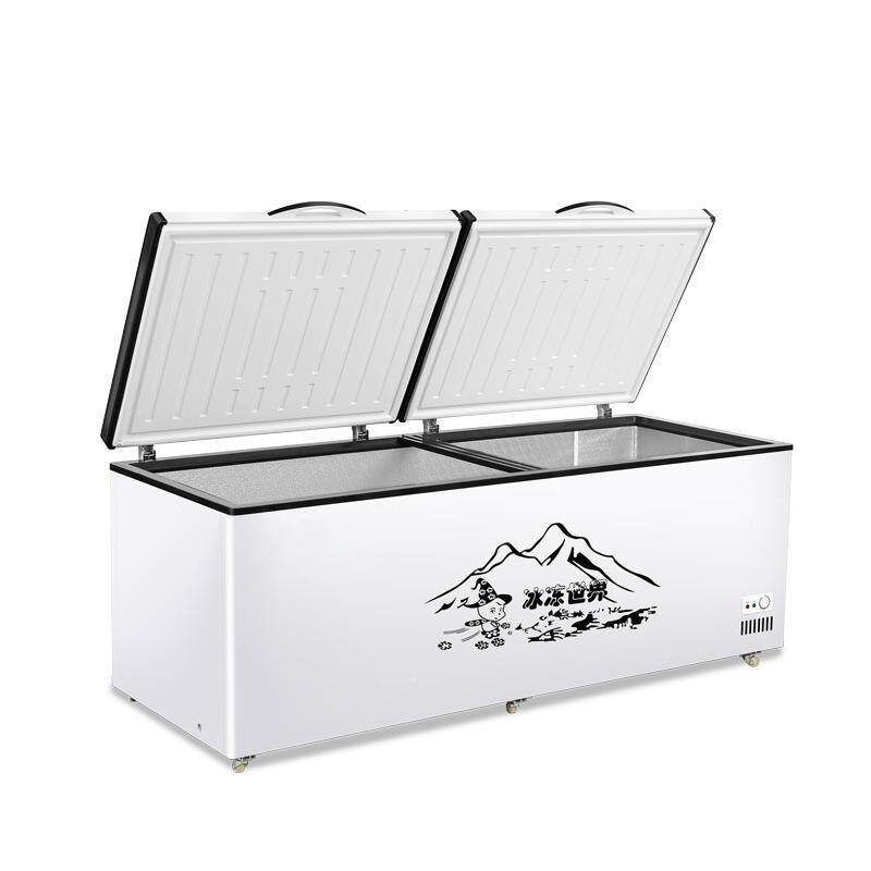 冰量两柜商用大容冰箱家用冷藏保鲜用904冷冻铜管卧式冷柜单双温