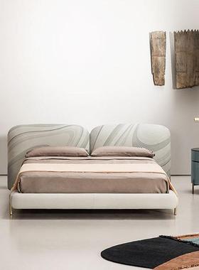 BaWJY028xter意1式极简布艺石头软床现代.8m床主卧双人婚轻奢风设