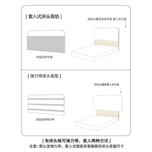 床头靠垫软包床头板垫床头罩榻背榻靠米氛感围F9679T66简约可新品
