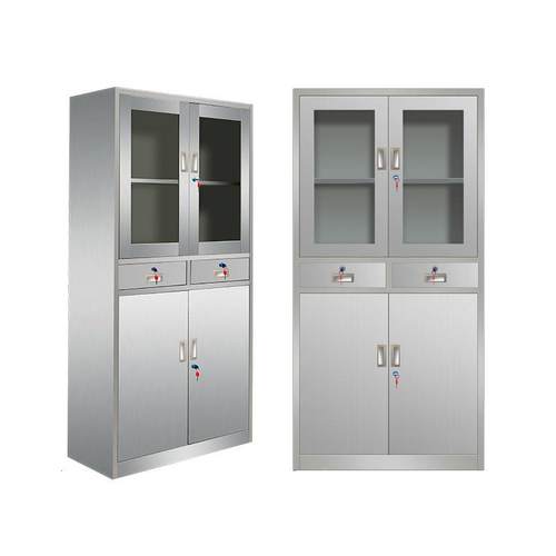 钢制证文件柜QIC办公室档柜皮柜带锁资料柜案财务凭柜铁抽屉储物