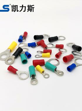 RV5.5-4--6-8SOJ-105-12线端子接紫铜O型圆形绝缘端头RV冷预压端