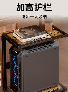 电落竞电脑主23062机托架多层多功能机箱置底座物架地房家用桌下