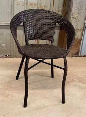 加高厚带扶手25900椅子背户椅室内腾椅藤椅外椅加子藤靠编编织整