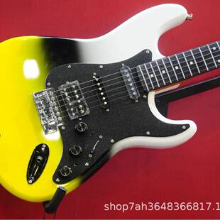 内置10种效果器吉他电SSRQD--H拾音亮光金属漆器面实木赤杨木电吉