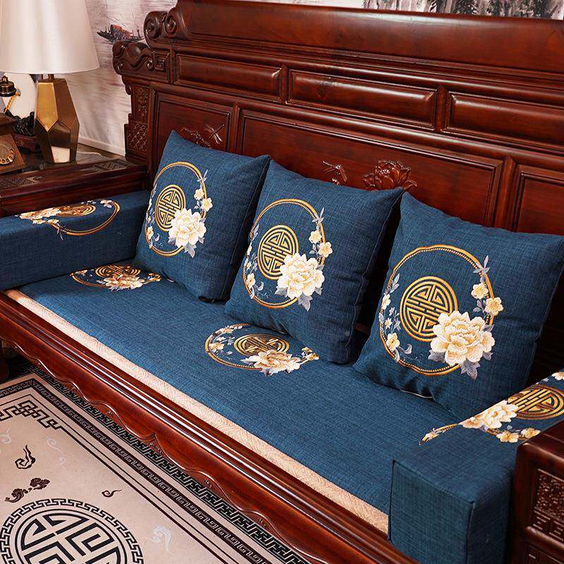 床套罩罗汉沙发垫绵冬防滑垫中式子海子沙ltao1008发坐椅垫季实木