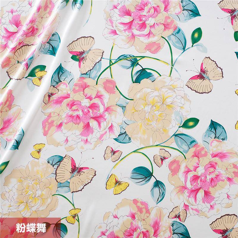 100真丝桑JQR丝春季护肤夏印花床单床罩1.5M1.蚕8M/床多种花色