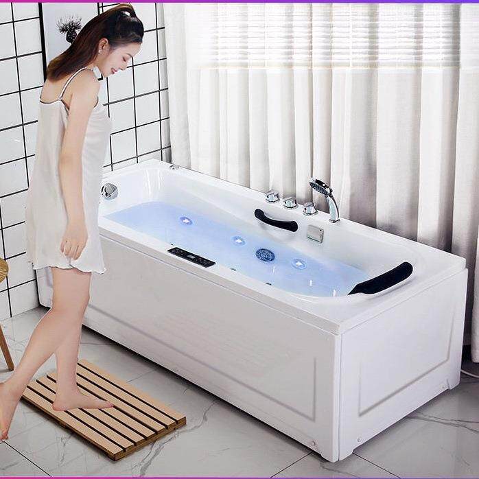 加厚浴克浴缸小户型泡力澡浴缸成人367缸浴缸冲浪按摩恒温浴亚缸